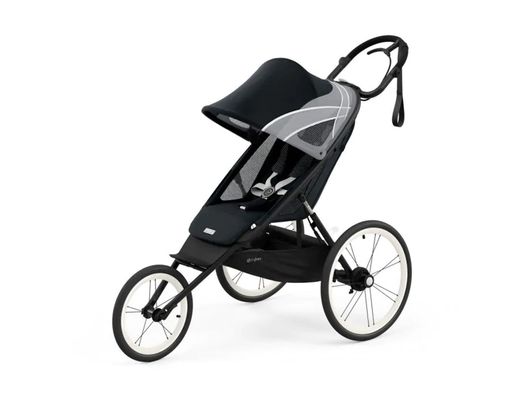 Enclosed shop jogging stroller